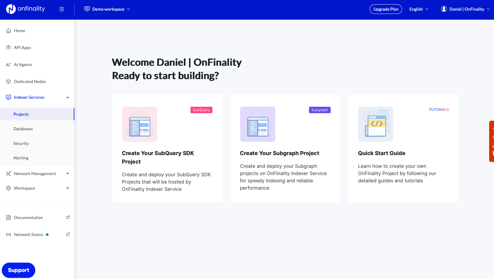 OnFinality - Create SubQuery Project.png